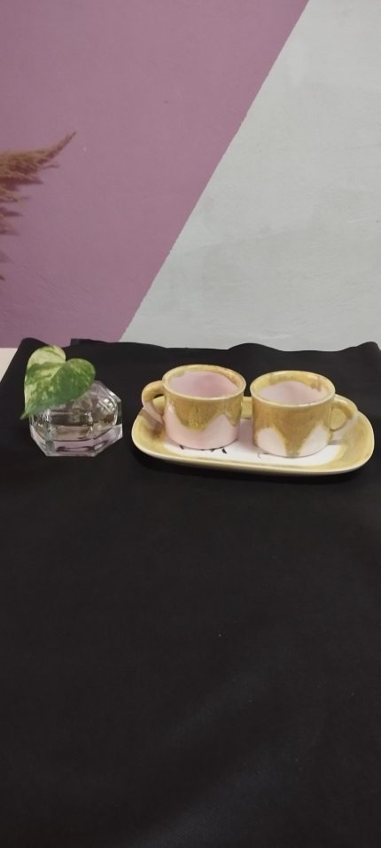 فنجان دونفره خردلی